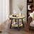 23.6'' Modern Round End Table with 4-Legsa&2-Tier Storage Shelves For Living Room&Bedroom-352713348