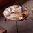 Retro Walnut Solid Wood Round Coffee Table