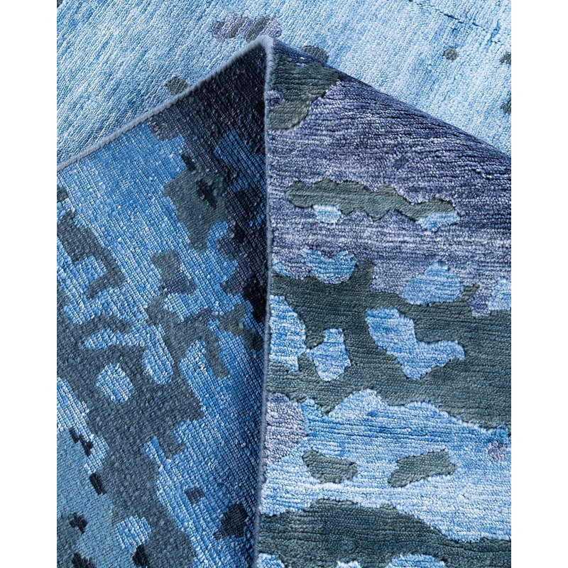 Overdyed One-of-a-Kind Rectangle 8'2" X 10'2" Hand Knotted Area Rug