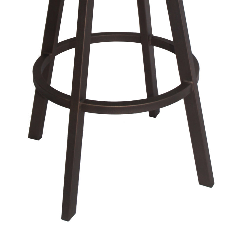 Swivel Upholstered Counter Stool with Metal Frame, Counter Stool (26" Seat Height)