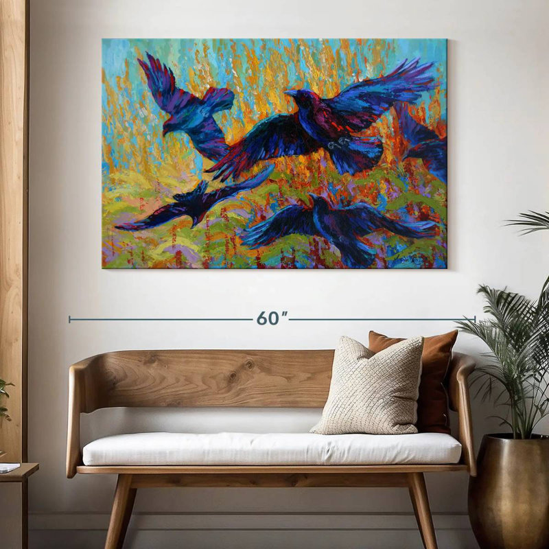 Crows III, 34" H x 51" W