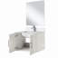 Lavabo de baignoire avec robinet et miroir à DEL