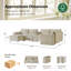 Canapé modulaire avec rangement Buelow-1300887977