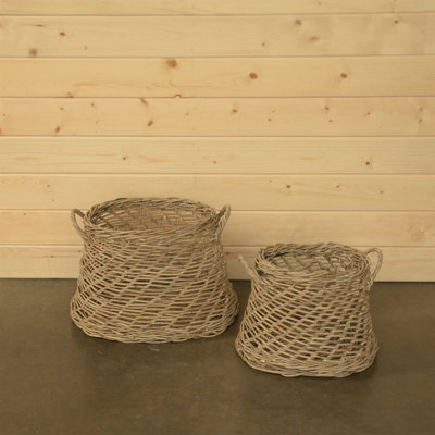 Rattan Oval Basket Set