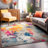 Noires Abstract Ivory/Gray/Blue Area Rug-1570309461