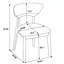 Chaise d'appoint en bois massif et tissu d'ameublement-131090356