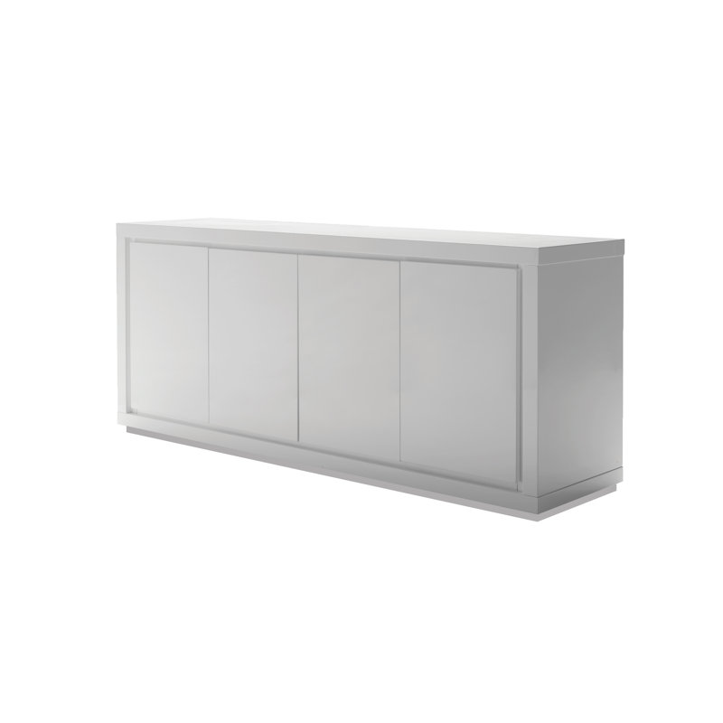Buffet de 68 po de largeur, Blanc ultrabrillant