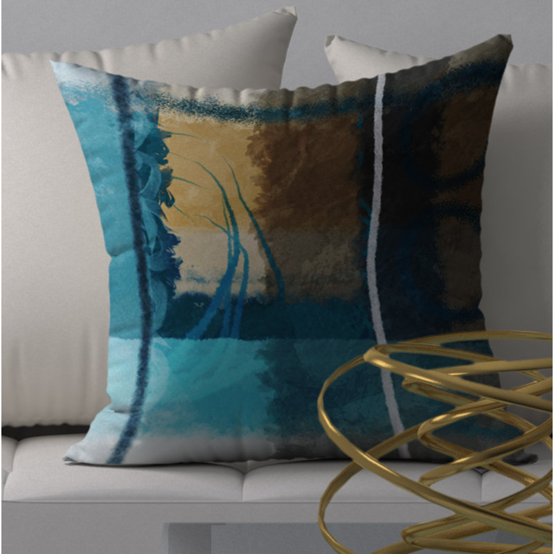 Housse de coussin carrée/insert, 18" x 18"