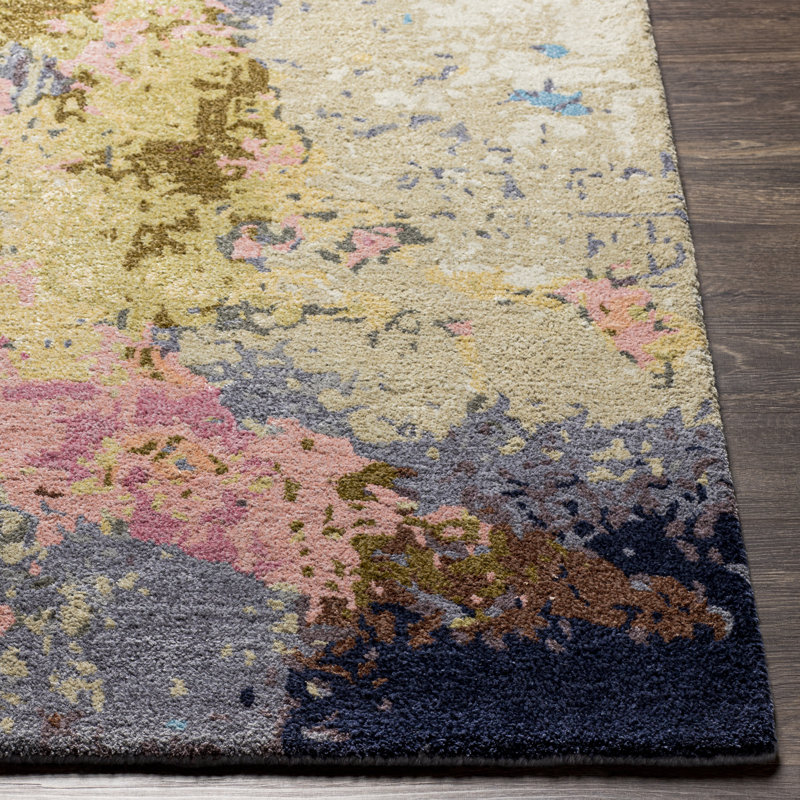 Kavita Hand Tufted Abstract Indoor Rug, Rectangle 10' x 14'