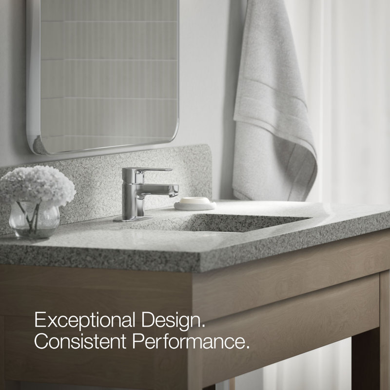 July Single-Handle Bathroom Sink Faucet with Escutcheon, Polished Chrome