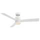 San Francisco 3-Blade Smart Ceiling Fan With Dimmable LED Light Kit and Remote Control Included