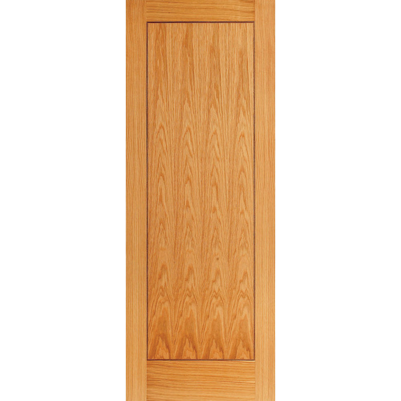 Inlay 1P Prefinished Oak Internal Door, 198.1 cm H x 61 cm W x 3.5 cm D