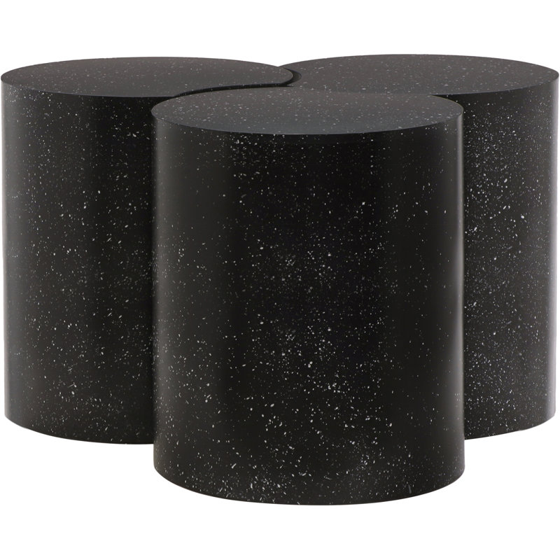 Ensemble de 3 tables de groupage Hylie, Noir, H 16 po x L 28 po x l 28 po