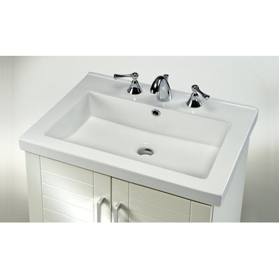 Dessus de salle de bain simple 24 po meuble-lavabo Fiorella