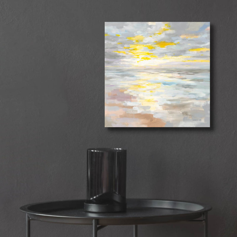 «Sunup On The Sea» par Danhui Nai, art mural en verre acrylique, H 12 po x l 12 po x P 0,13 po