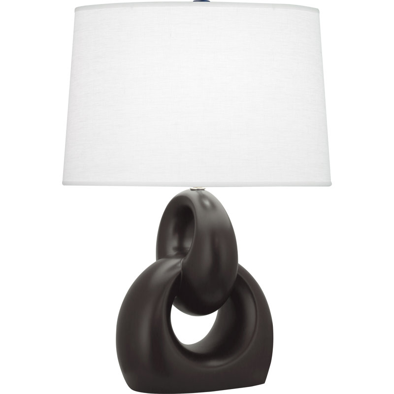 Fusion Table Lamp, 27" H x 11.25" W x 11.25" D, Celadon