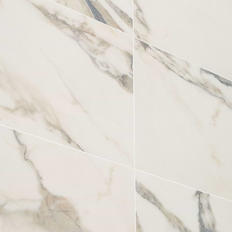 Dreamstone 12X24 Matte Porcelain Tile, Calacatta Rustico Matte