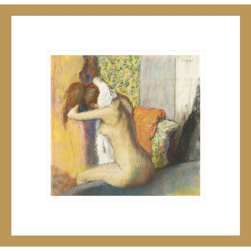 Edgar Degas - estampe numérique encadrée, H 13,75 po x l 14,25 po