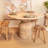 Kashida Round Solid Wood Dining Table-2080196870