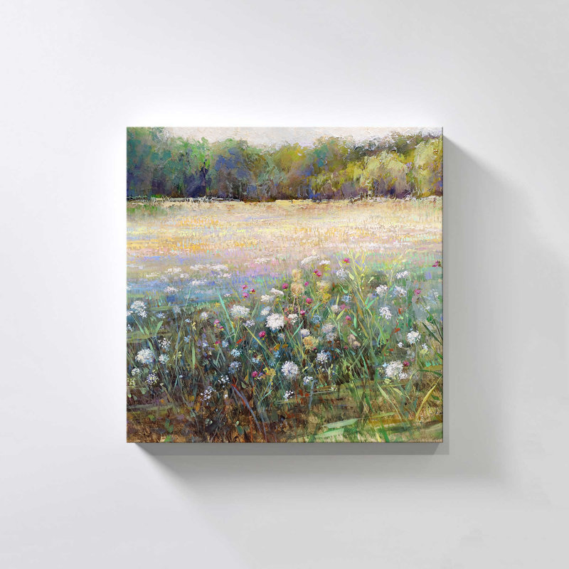 "Morning Field" par Katie Swatland, reproduction sur toile, H 18 po x l 18 po x P 1 po