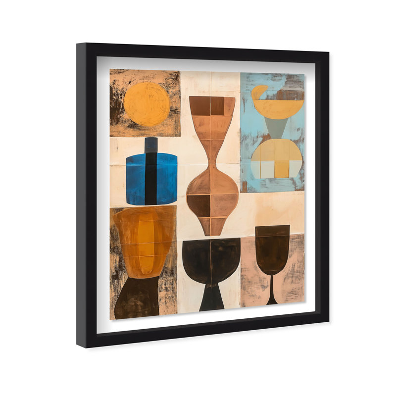 Translucent Tales II Shadowbox Abstract Print by Oliver Gal, Black Frame, 16 x 20, 31.5"H x 25.5"W, Black Frame
