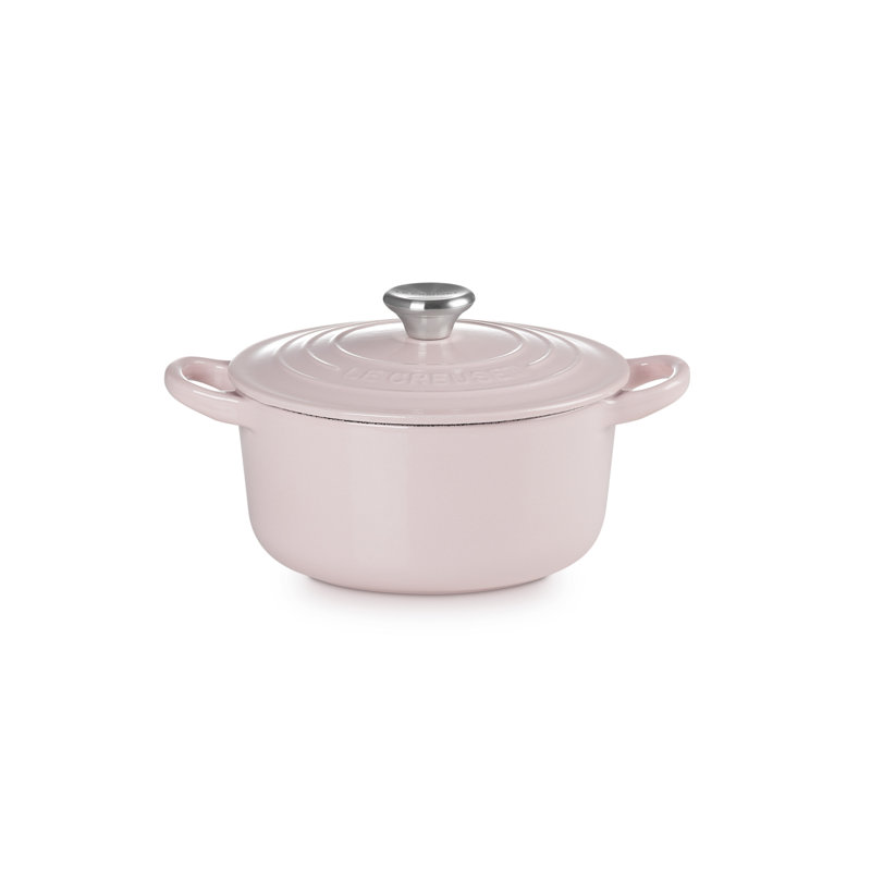 Le Creuset Classic Cast Iron Round Casserole 16cm Chiffon Pink