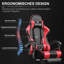 Gaming Chair, Computer Chair with Footrest and Lumbar Support, Height Adjustable Game Chair with 360°-Swivel Seat and Headrest and for Office or Gaming-97561039