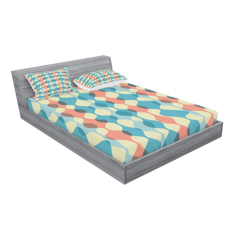 Microfiber Sheet Set, Queen Sheet Set with Fitted Sheet