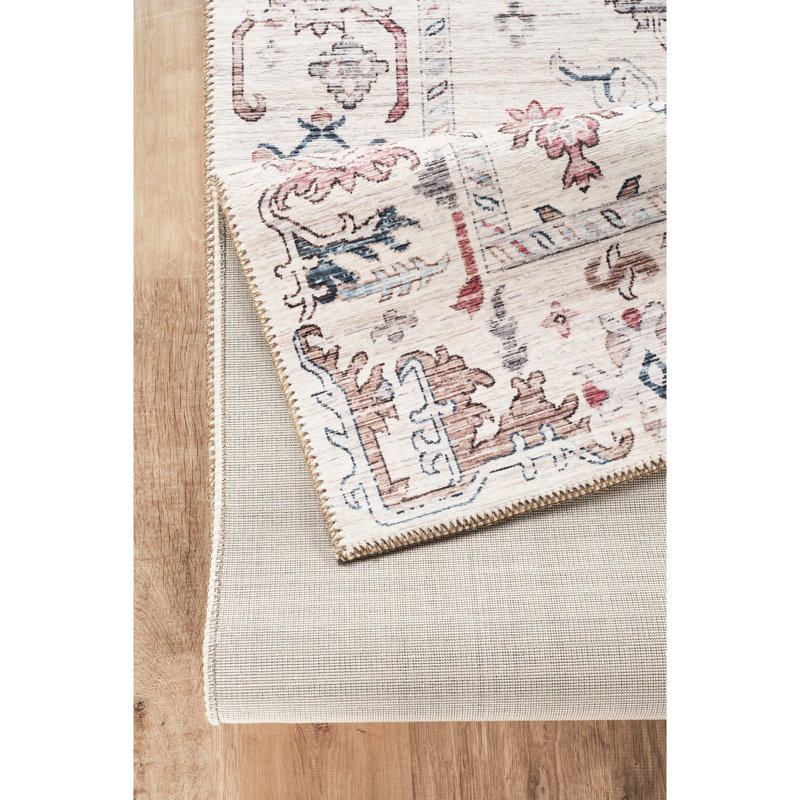 Tapis multi-usages de 160 x 210 cm, design classique, pour la maison, 100 % coton, épaisseur de velours de 0,7 cm, sans danger pour les animaux, confort durable, résistant aux taches, hauteur de velours