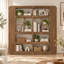 Ensemble de 2 paravents 71 "en bois avec tablettes de rangement ouvertes