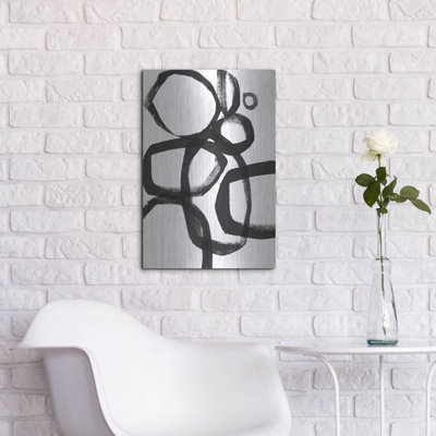 «Brushstroke Circles II» par Linda Woods
