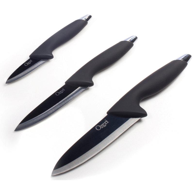 Ensemble de couteaux en céramique noire Ozeri Elite Chef 6 pièces