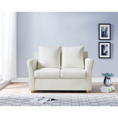 Flossmoor 52.25'' Faux Leather Loveseat