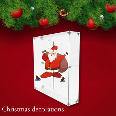 Missyou 3D Hologram Fan Protector for Collectibles Assembly Clear Acrylic Box Replacement Glass Box for Holographic Projection (23.4" x 23.4" x 7.8")