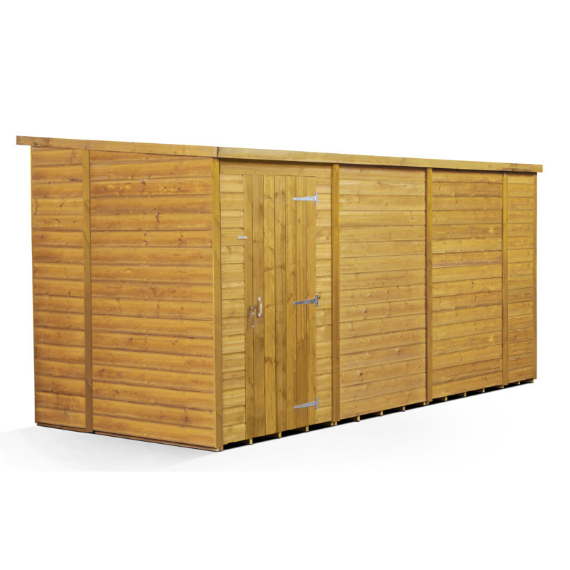 Modular Pent Garden Shed 14X6 No Windows