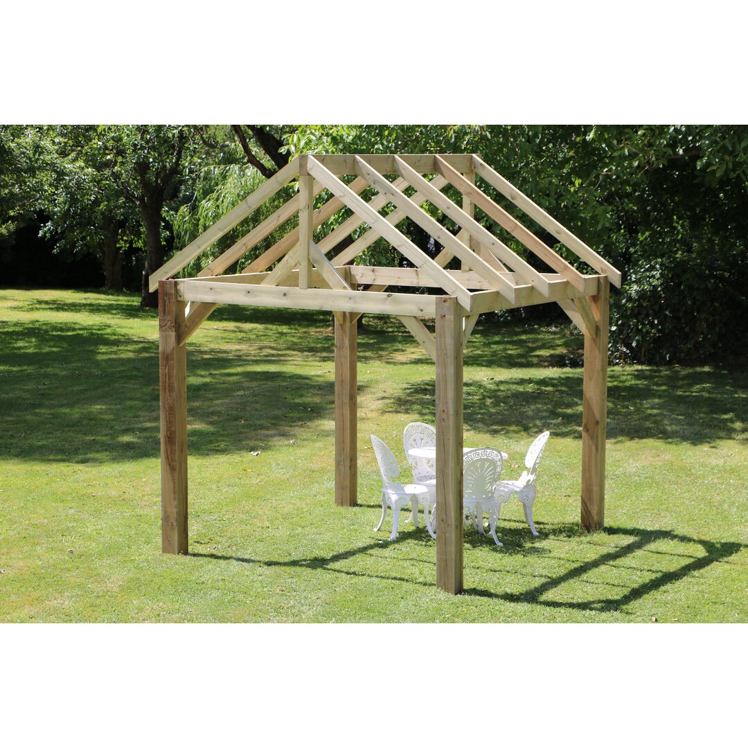 300 cm x 300 cm Pavillon Wasser aus Holz