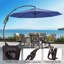 Parasol en porte-à-faux rond en polyester Groveman-1167425179