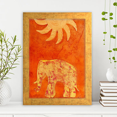 Peinture sur bois à cadre unique