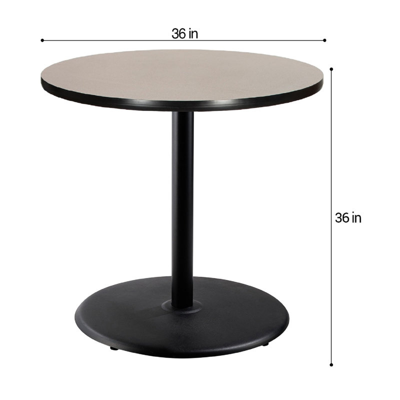 Table basse Bennet, H 36 po x L 36 po x l 36 po, Noir, Gris