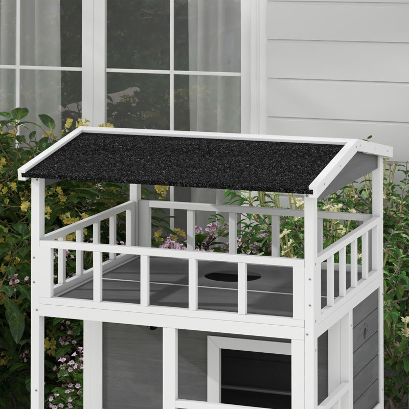 Maison pour chat en bois Pawhut