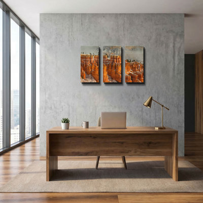 « Lève-toi et brille » de Bill Sherrell, triptyque mural, 91,4 cm x 61 cm