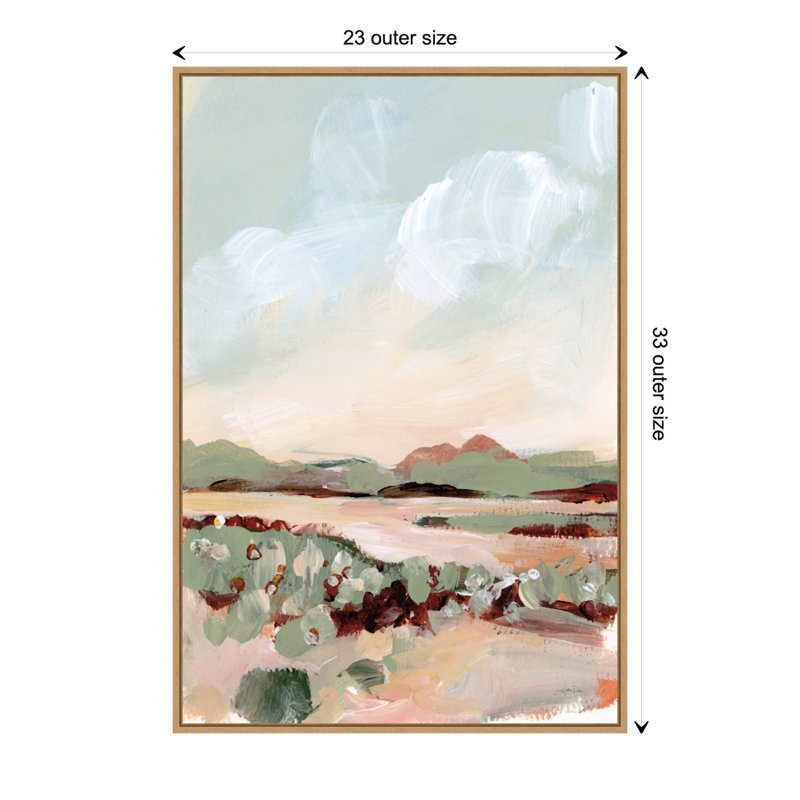 Autumn Meadow Framed Canvas Wall Art Print