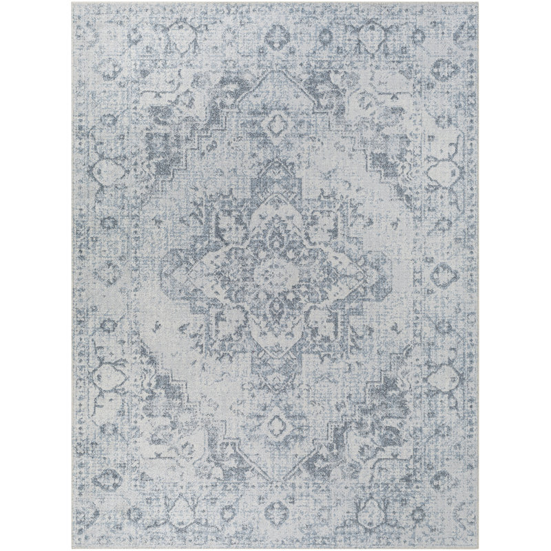 Oceana Oriental Gray Area Rug, Rectangle 9' x 12'