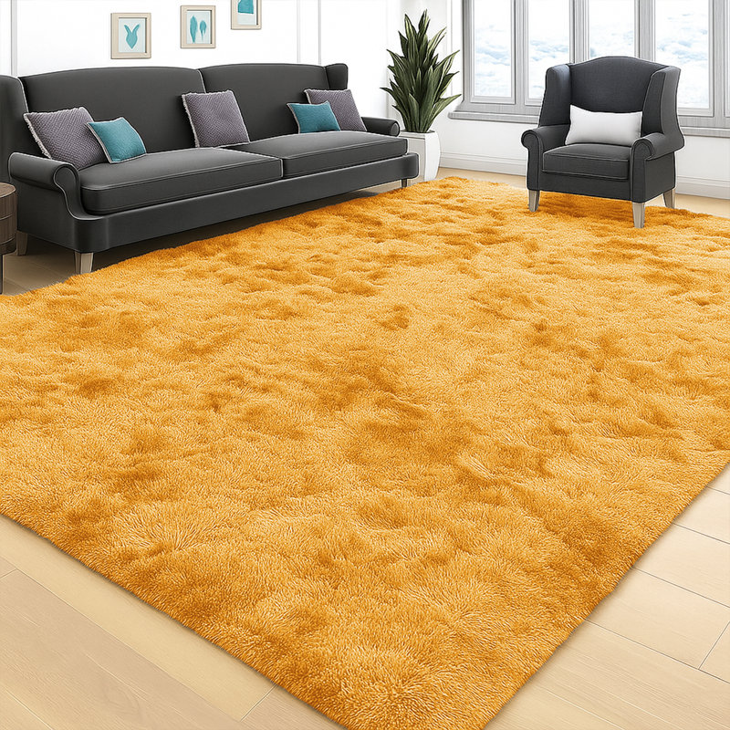 Joyan Deep Pile Fluffy Shaggy Area Rug for Indoor/Outdoor Use, Rectangle 60 x 110cm