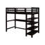 Lit mezzanine double avec bibliothèque Geramiah par Harriet Bee-781211186-787598003