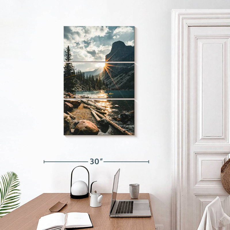 Alvord Moraine Lake Sunburst, H 32 po x l 20 po