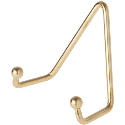 Mercer41 Shiny Gold Wall Mountable Hanger, 4.25" H x 3.75" W x 2" D (For Plates 5" - 8"), Pack of 6