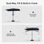 Parasol de table rectangulaire 5 'x 8'-1490289080