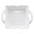 BIA Cordon Bleu White Wavy 4.5" Porcelain Square Handled Baker