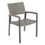 Élément de patio gris - chaise de salle à manger moderne en maille confortable